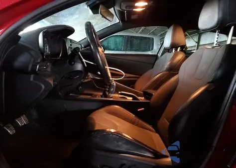 2021 Hyundai Elantra N Line из США, поврежденный, VIN KMHLR4AFXMU158580